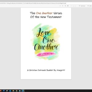 The One Another Verses of the New Testament - a truegritt christian outreach booklet